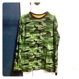 Boys camo long sleeve - worn once ! Size 12